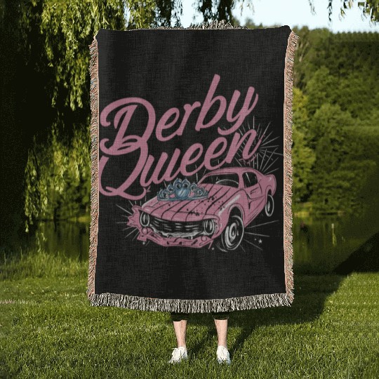 Demo Derby Demolition Derby Demolition Derby Lover Woven Blankets