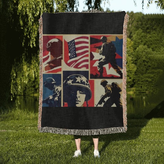 Memorial Day 6 Woven Blankets