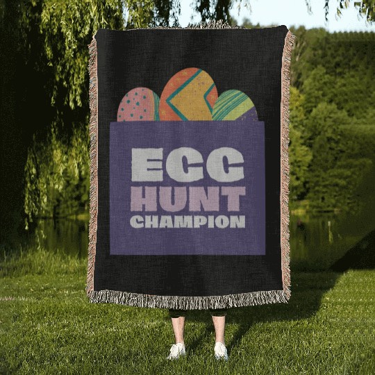 Egg Hunt Champion Woven Blankets