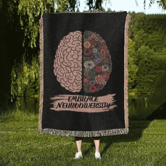 Embrace Neurodiversity Autism Awareness Woven Blankets