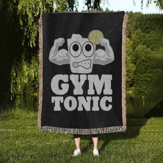 Gym Motivation Bodybuilding Workout Woven Blankets