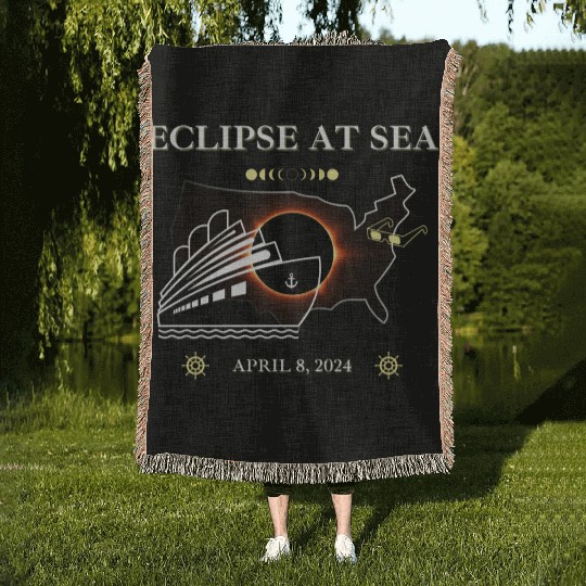 Eclipse At Sea Cruise Ship Adventure Woven Blankets