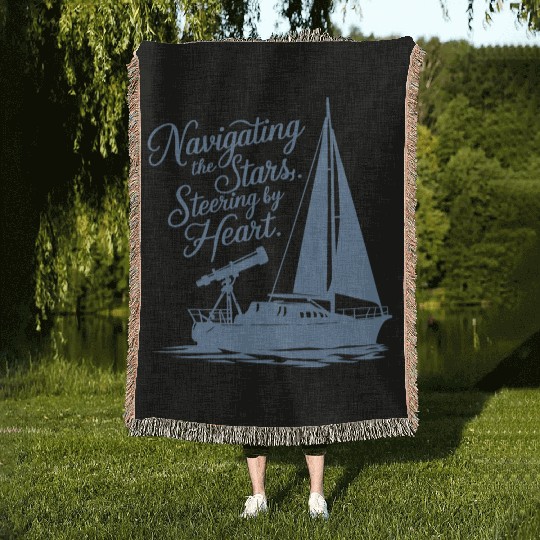 Navigating the Stars, Steering by Heart Woven Blankets