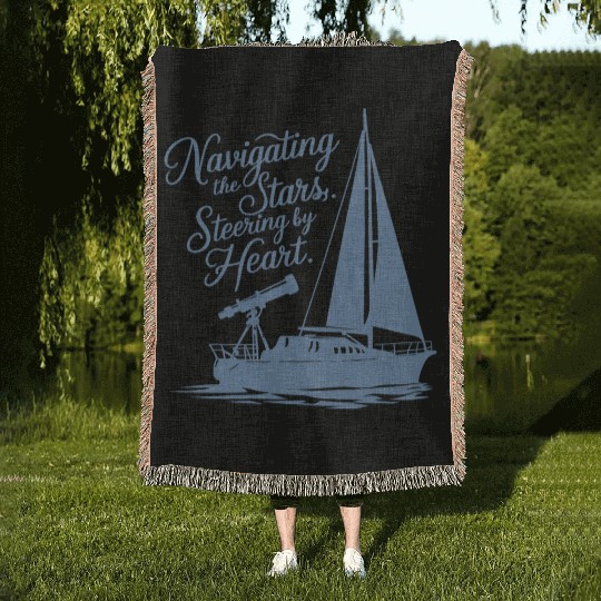 Navigating the Stars, Steering by Heart Woven Blankets