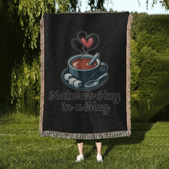 Tea: Nature's Hug in a Mug Woven Blankets