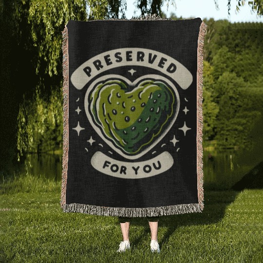 Pickle Lover Funny Pickle Dill pickle Pickled Woven Blankets