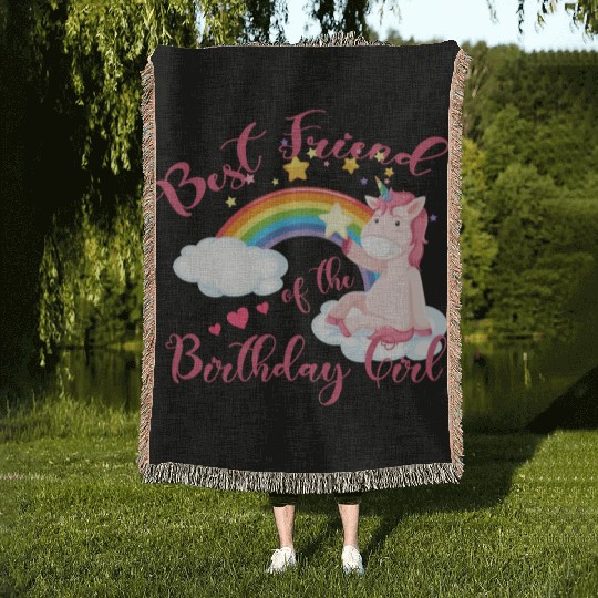 FAMILY - best friend Woven Blankets