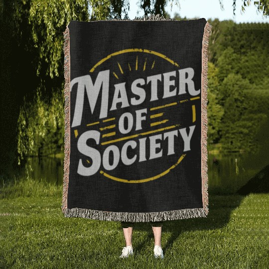 Master of society Woven Blankets