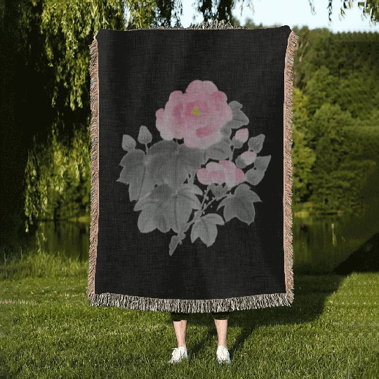 Hibiscus Flowers Woven Blankets