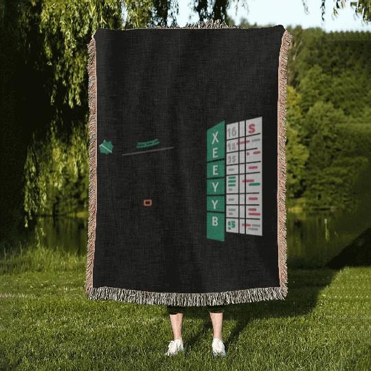excel wizard funny accountant bookkeepers gift Woven Blankets