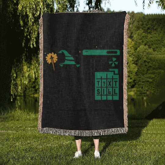 excel wizard funny accountant and bookkeeper gift Woven Blankets