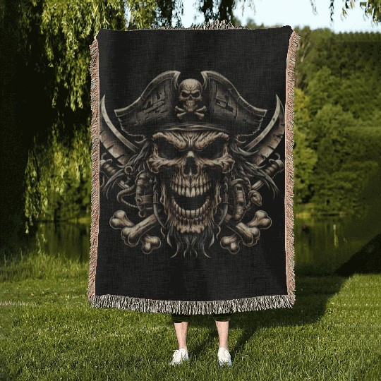 Ruthless Raider Woven Blankets