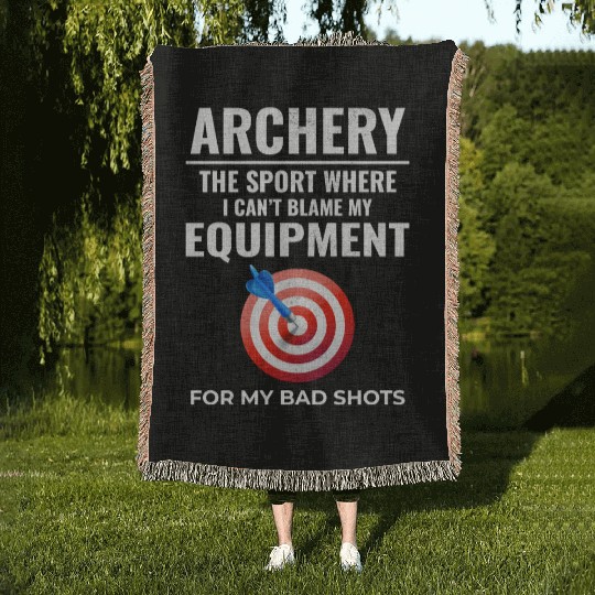 Archery Targets Archer Bullseye Shooting Sport Woven Blankets