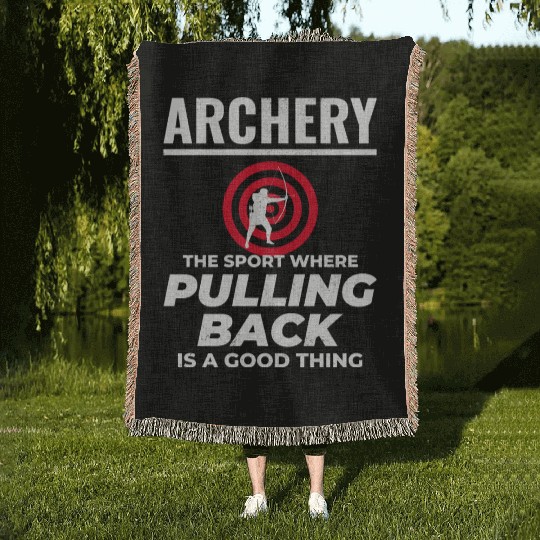 Archery Targets Archer Bullseye Shooting Sport Woven Blankets
