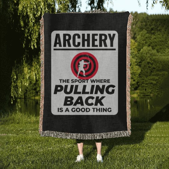 Archery Targets Archer Bullseye Shooting Sport Woven Blankets