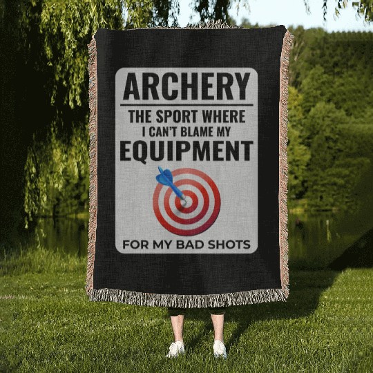 Archery Targets Archer Bullseye Shooting Sport Woven Blankets