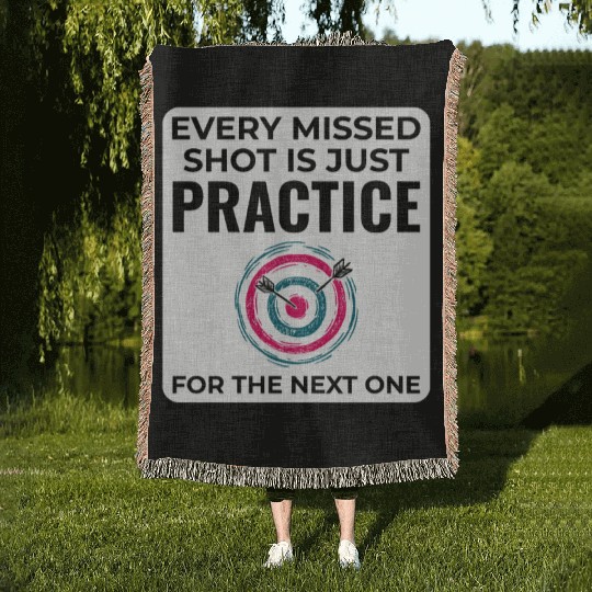 Archery Targets Archer Bullseye Shooting Sport Woven Blankets