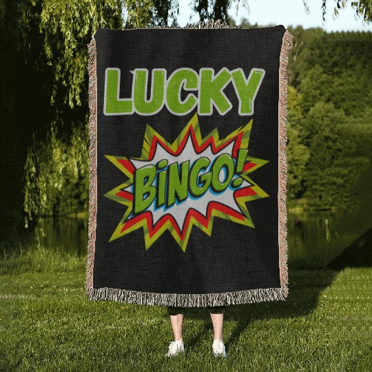 Lucky bingo Woven Blankets