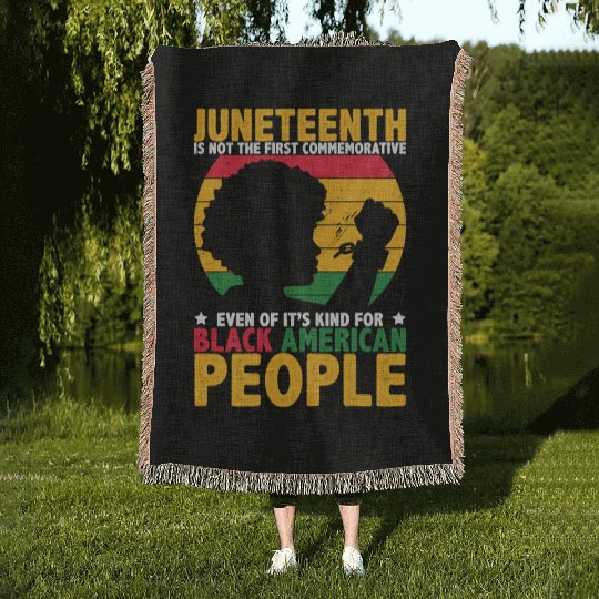 Juneteenth is not the first commemorative BHM Woven Blankets