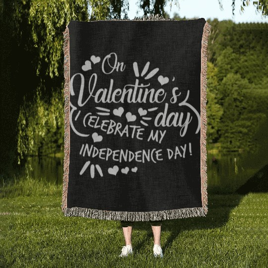 Valentine's Day Independent Single Woven Blankets