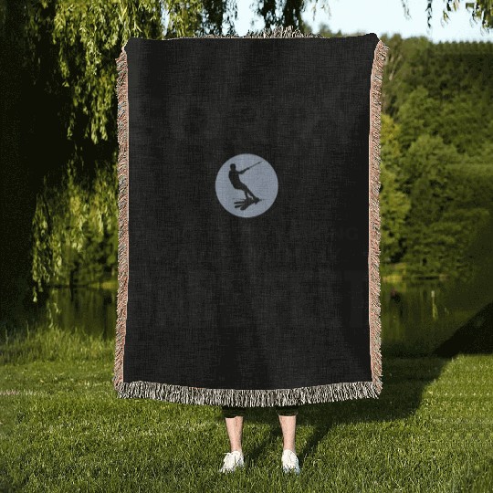 Barefoot Water Skiing Extreme Sports Barefooting Woven Blankets