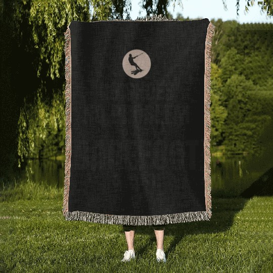 Barefoot Water Skiing Extreme Sports Barefooting Woven Blankets