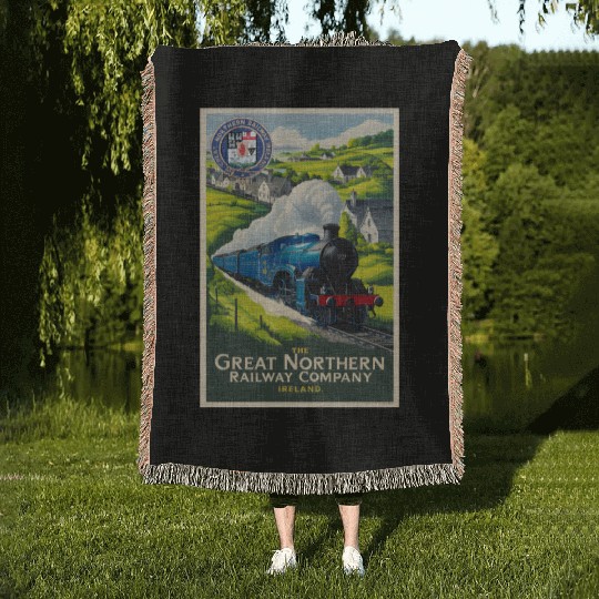 Great Northern Railway Company Ireland Woven Blankets