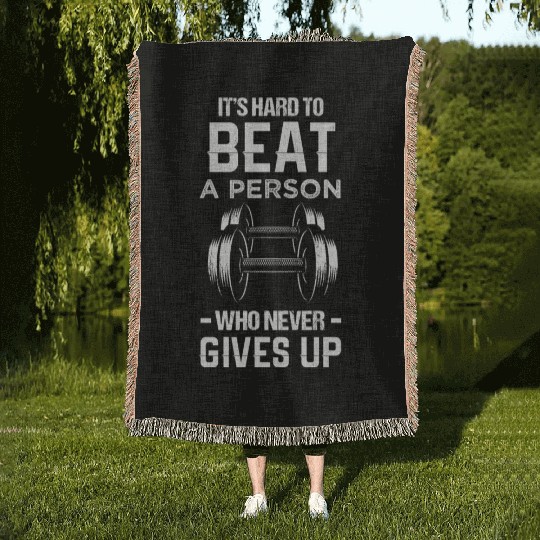 fitness Its hard to beat Woven Blankets