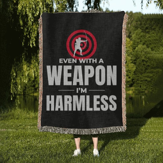 Archery Targets Archer Bullseye Shooting Sport Woven Blankets