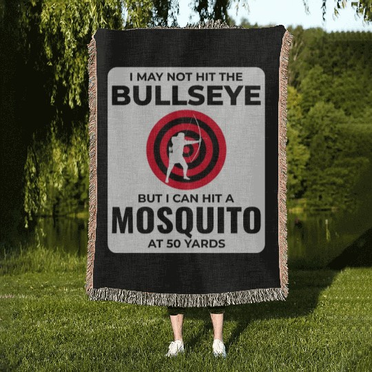 Archery Targets Archer Bullseye Shooting Sport Woven Blankets