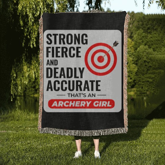 Archery Targets Archer Bullseye Shooting Sport Woven Blankets