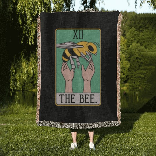 The Bee - Tarot Card Woven Blankets