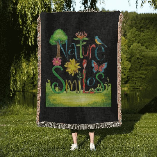 Nature Smiles - Spring Season Woven Blankets