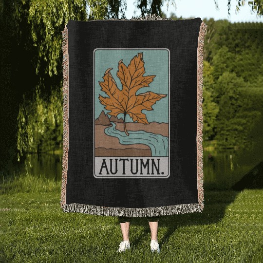 The Autumn - Tarot Card Woven Blankets