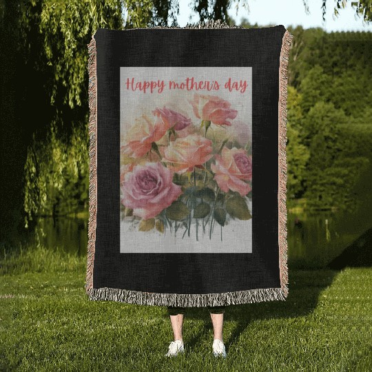 Mothers Day Woven Blankets