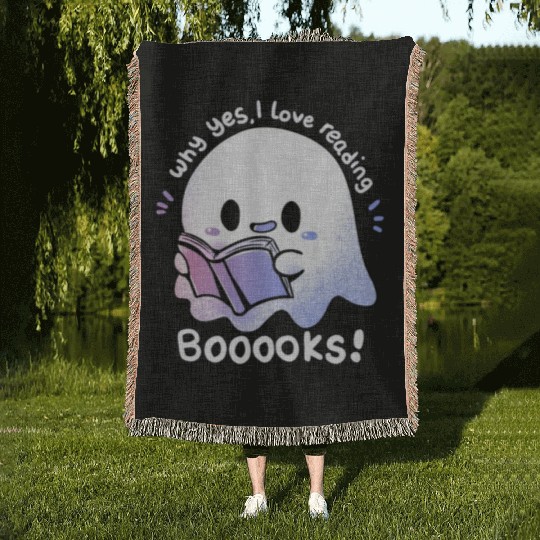 Why yes, I love reading booooks Woven Blankets