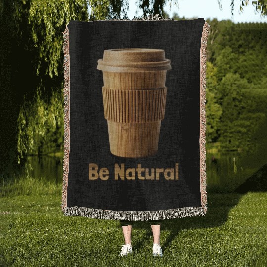 Be Natural, Bamboo Coffe Cup Woven Blankets