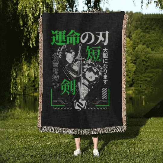 Sword Serenade: Chronicles of Destiny Woven Blankets