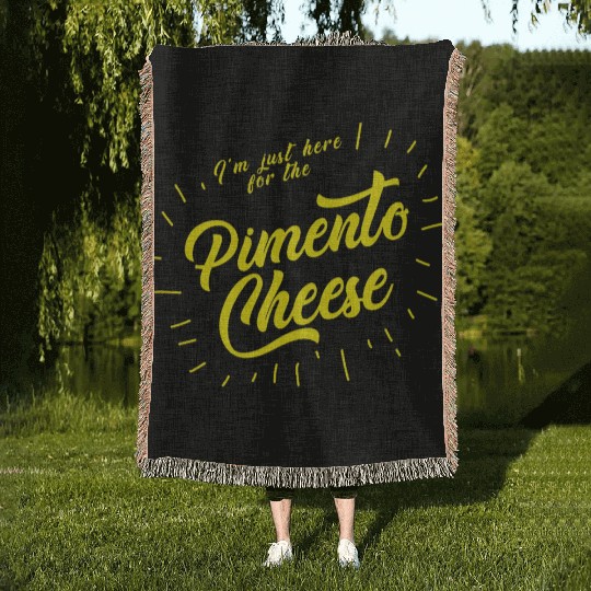 Im just here for the Pimento Cheese Golf Woven Blankets
