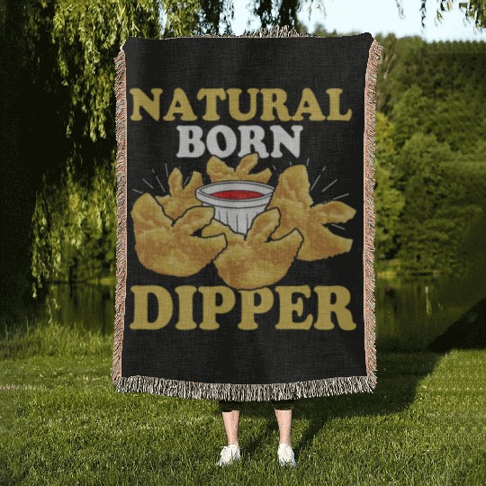 Natural Born DipperFunny Crab Rangoon Woven Blankets