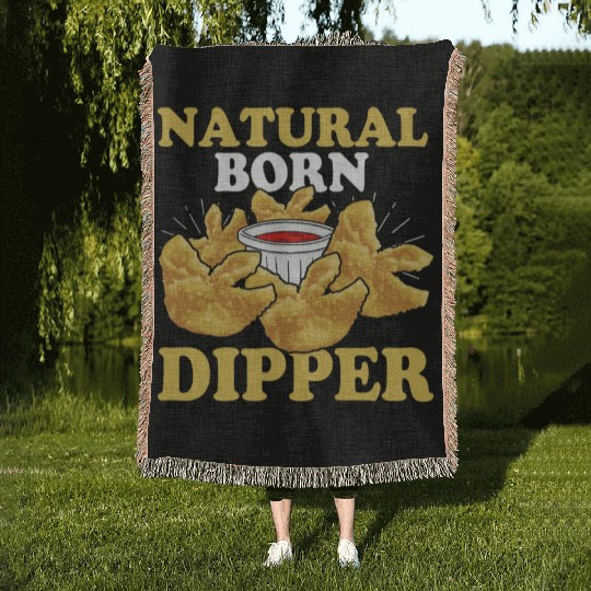 Natural Born DipperFunny Crab Rangoon Woven Blankets