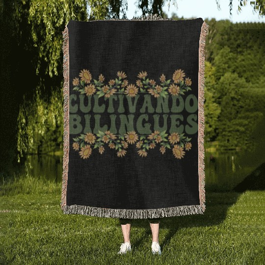 Cultivando Bilingües Spanish Teacher Woven Blankets