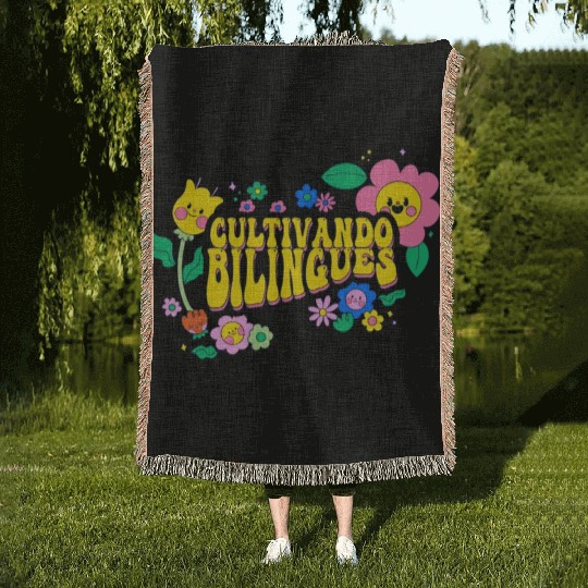 Cultivando Bilingües Spanish Teacher Woven Blankets