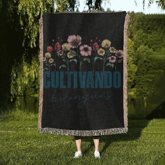 Cultivando Bilingües Spanish Teacher Woven Blankets