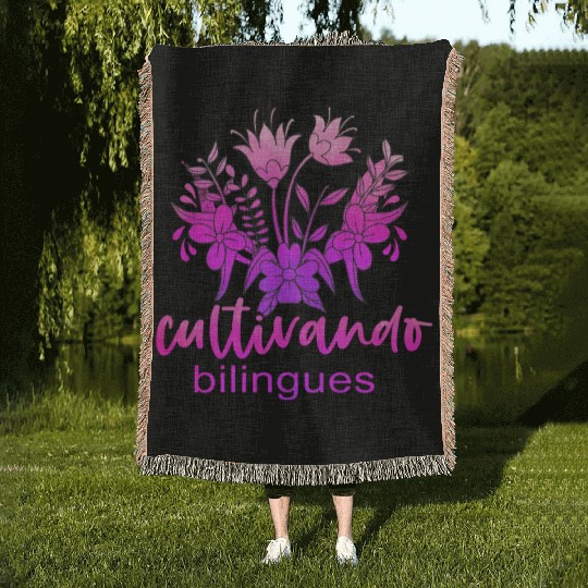 Cultivando Bilingües Spanish Teacher Woven Blankets