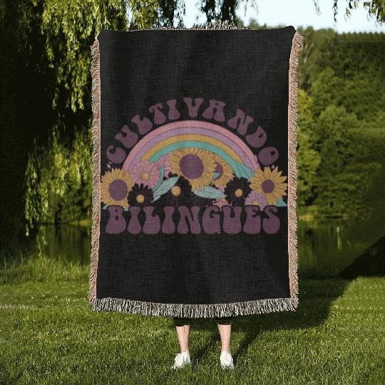 Cultivando Bilingües Spanish Teacher Woven Blankets