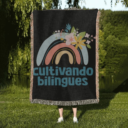 Cultivando Bilingües Spanish Teacher Woven Blankets