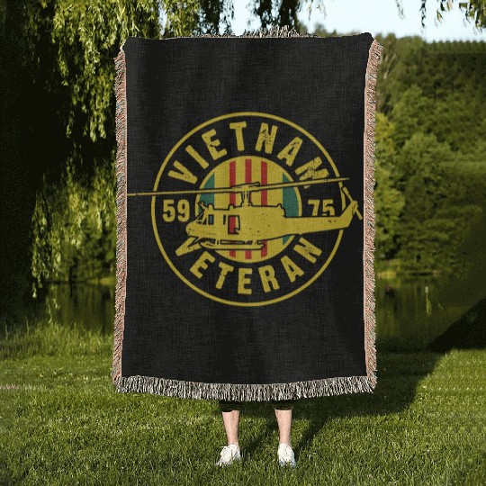 VIETNAM VETERAN Woven Blankets