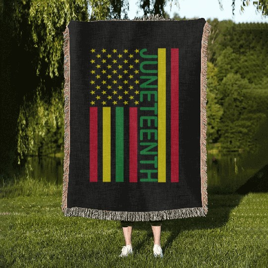 juneteenth USA Woven Blankets