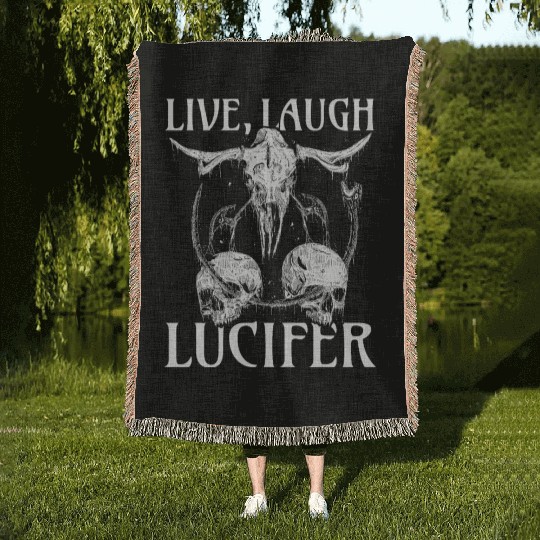 Live Love Lucifer Goth Festival Death Metal Woven Blankets